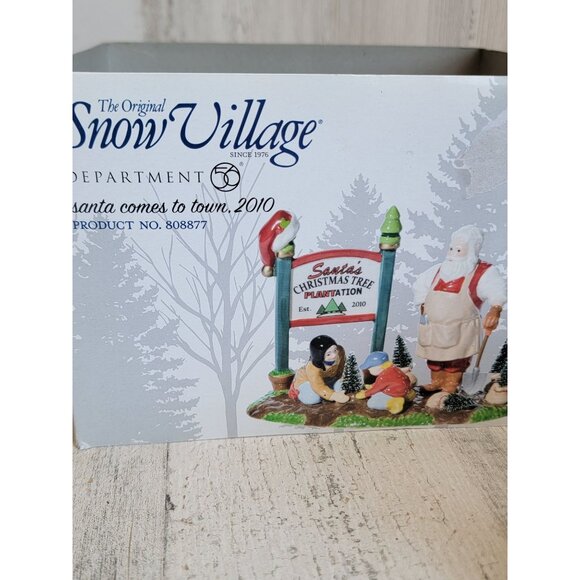 Dept 56 808877 NEW Santa comes to down, 2010 Snow village accessory Xmas - Picture 8 of 8